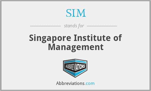 SIM - Singapore Institute of Management