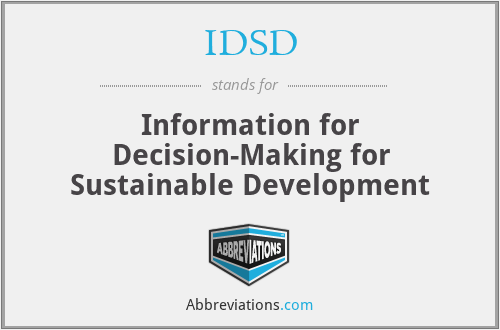 IDSD - Information for Decision-Making for Sustainable Development