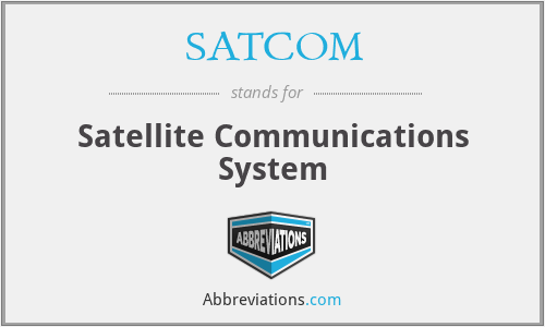SATCOM - Satellite Communications System