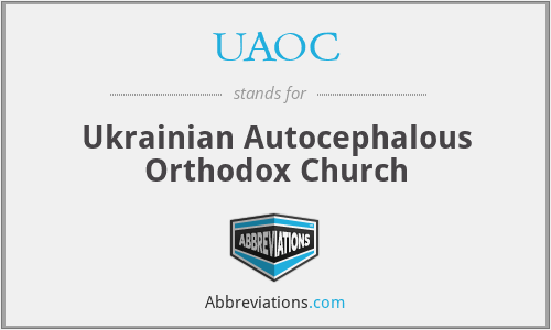 UAOC - Ukrainian Autocephalous Orthodox Church