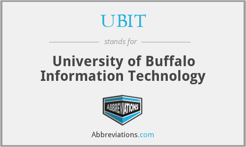 UBIT - University of Buffalo Information Technology