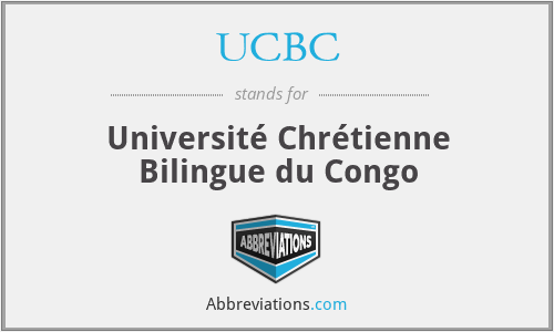 UCBC - Université Chrétienne Bilingue du Congo