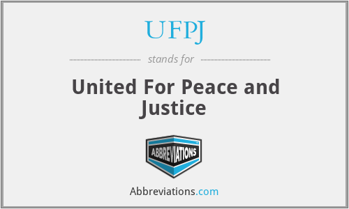 UFPJ - United For Peace and Justice
