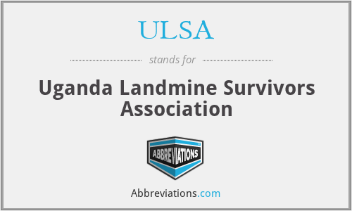 ULSA - Uganda Landmine Survivors Association