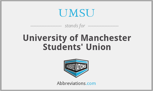 UMSU - University of Manchester Students' Union