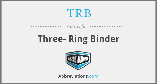 TRB - Three- Ring Binder