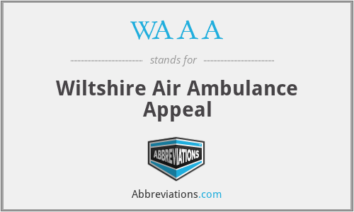 WAAA - Wiltshire Air Ambulance Appeal