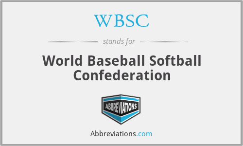 WBSC - World Baseball Softball Confederation