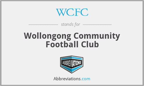 WCFC - Wollongong Community Football Club