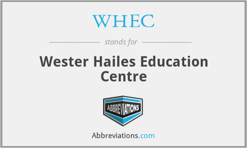 WHEC - Wester Hailes Education Centre
