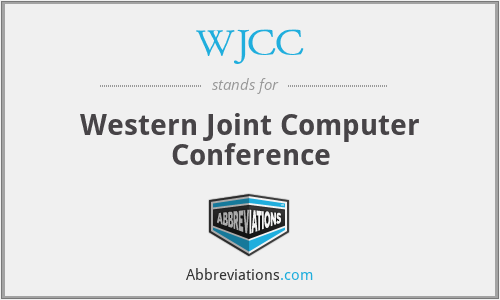WJCC - Western Joint Computer Conference