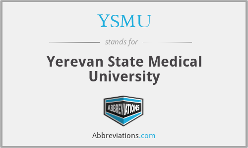 YSMU - Yerevan State Medical University