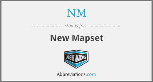 NM - New Mapset