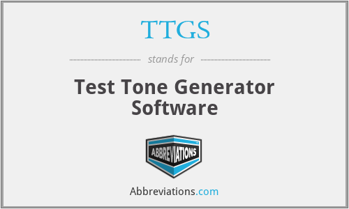 TTGS - Test Tone Generator Software
