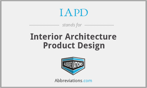 IAPD - Interior Architecture Product Design