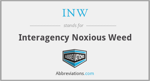 INW - Interagency Noxious Weed