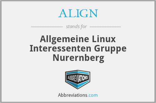 ALIGN - Allgemeine Linux Interessenten Gruppe Nurernberg
