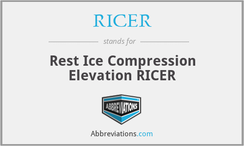 RICER - Rest Ice Compression Elevation RICER