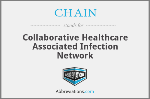CHAIN - Collaborative Healthcare Associated Infection Network