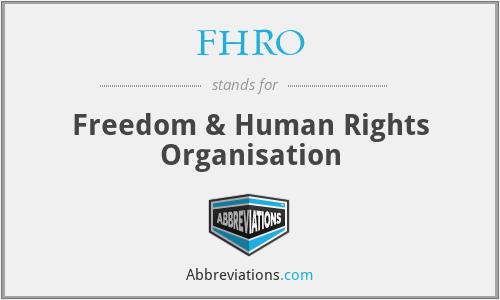 FHRO - Freedom & Human Rights Organisation