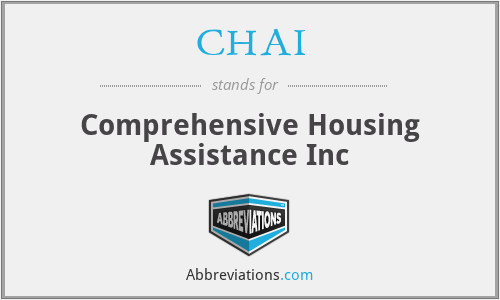 CHAI - Comprehensive Housing Assistance Inc
