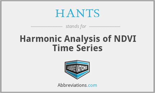 HANTS - Harmonic Analysis of NDVI Time Series