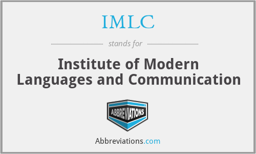 IMLC - Institute of Modern Languages and Communication
