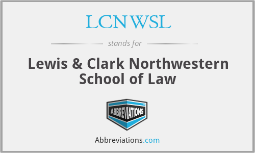 LCNWSL - Lewis & Clark Northwestern School of Law