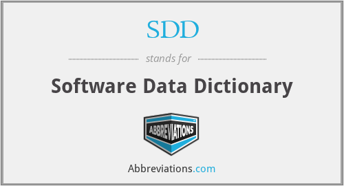SDD - Software Data Dictionary
