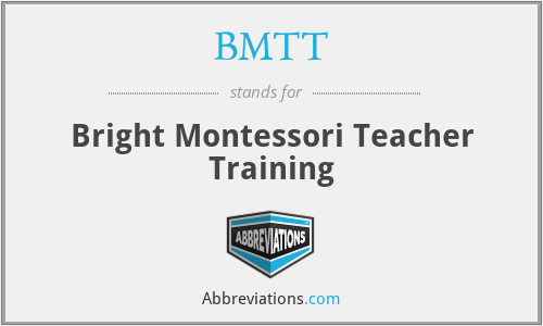 BMTT - Bright Montessori Teacher Training