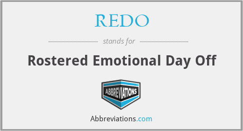 REDO - Rostered Emotional Day Off