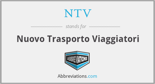 NTV - Nuovo Trasporto Viaggiatori