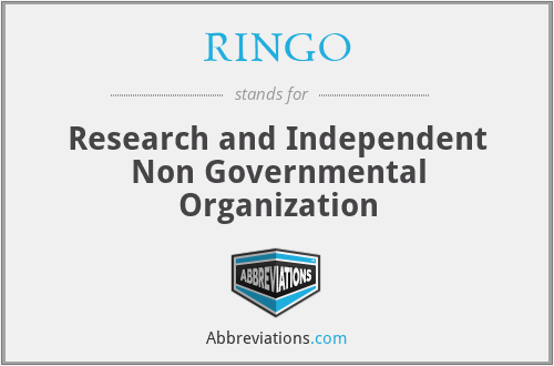 RINGO - Research and Independent Non Governmental Organization