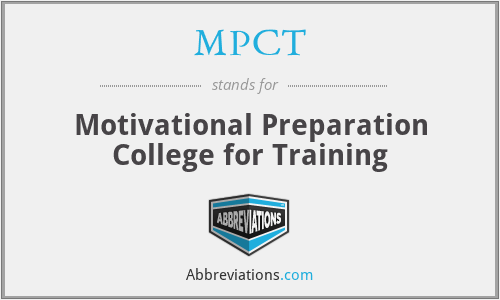 MPCT - Motivational Preparation College for Training