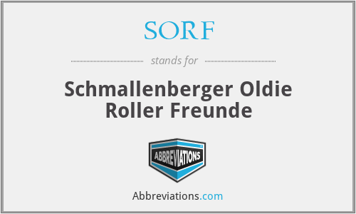SORF - Schmallenberger Oldie Roller Freunde