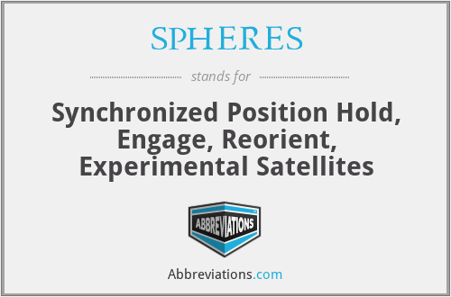SPHERES - Synchronized Position Hold, Engage, Reorient, Experimental Satellites