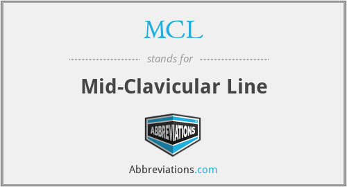 MCL - Mid-Clavicular Line