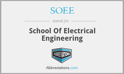 SOEE - School Of Electrical Engineering