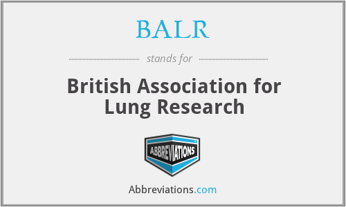 BALR - British Association for Lung Research