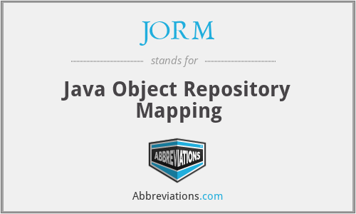 JORM - Java Object Repository Mapping