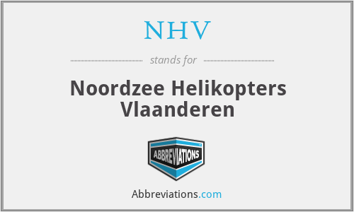 NHV - Noordzee Helikopters Vlaanderen