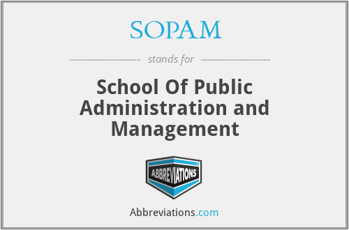 SOPAM - School Of Public Administration and Management