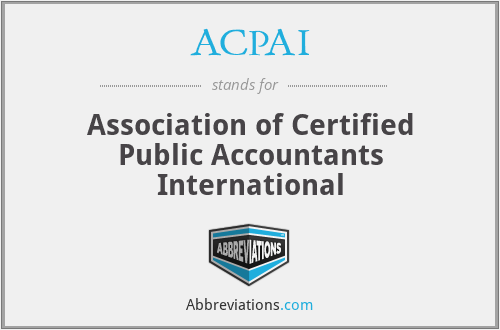 ACPAI - Association of Certified Public Accountants International
