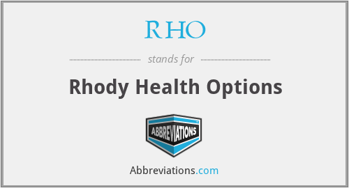 RHO - Rhody Health Options