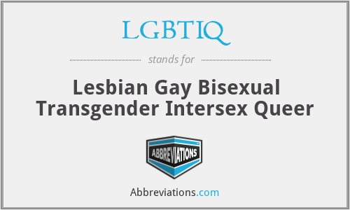 LGBTIQ - Lesbian Gay Bisexual Transgender Intersex Queer
