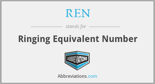 REN - Ringing Equivalent Number