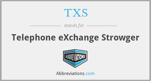 TXS - Telephone eXchange Strowger