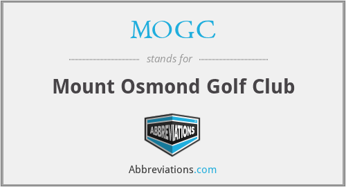 MOGC - Mount Osmond Golf Club