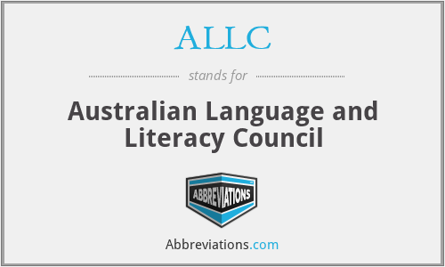 ALLC - Australian Language and Literacy Council