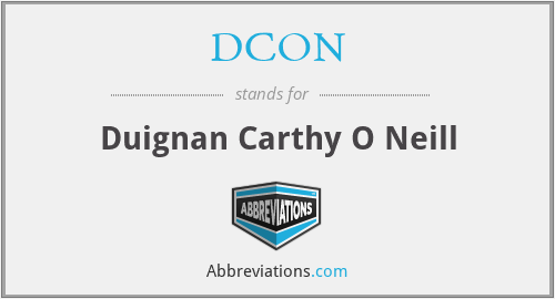 DCON - Duignan Carthy O Neill